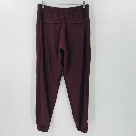 Athleta High Rise Lined Jogger Pants Burgundy Size 4 Petite - Picture 7 of 10